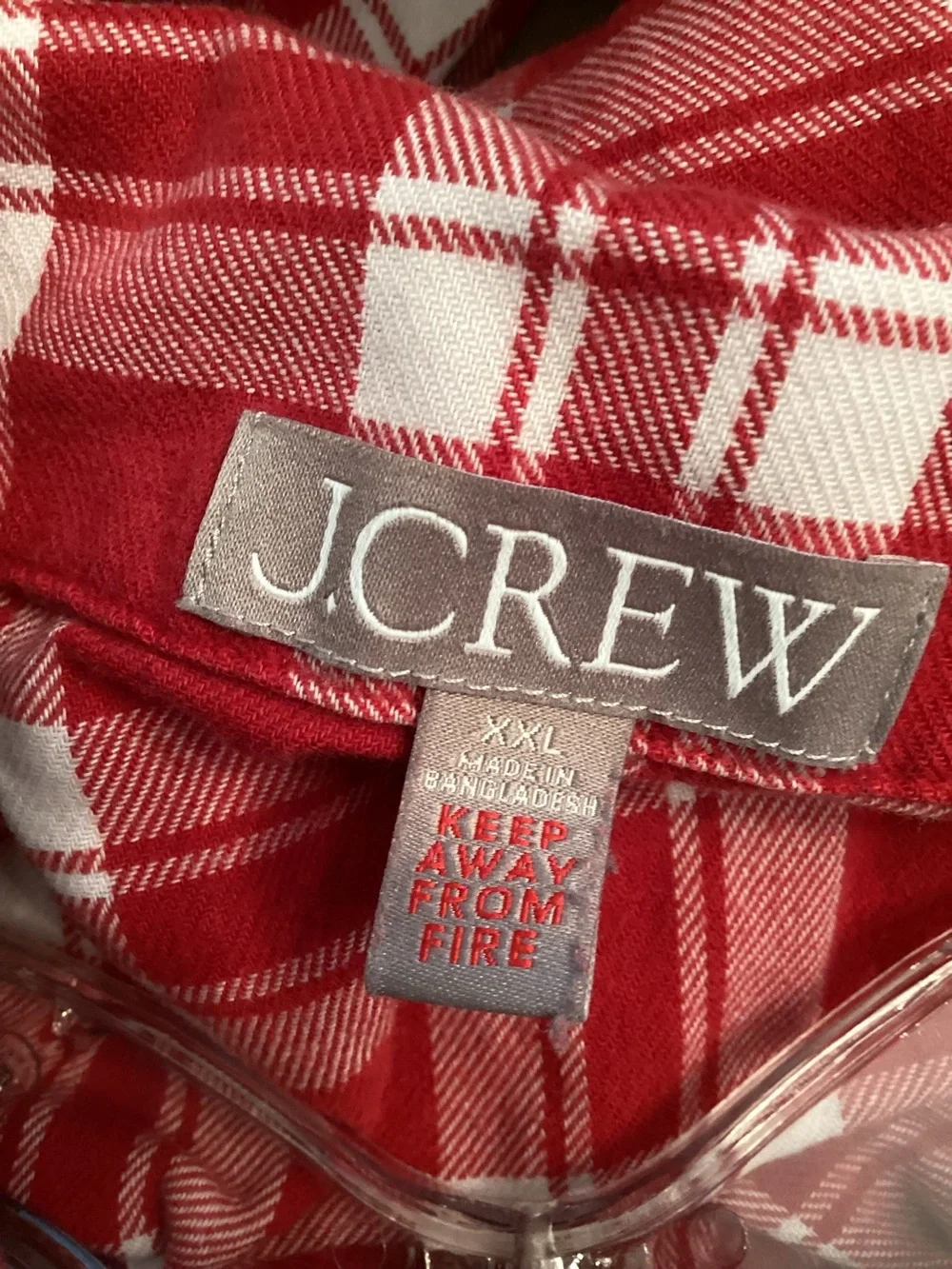 J. CREW SZ XXL COTTON FLANNEL PLAID PAJAMA PANTS SET